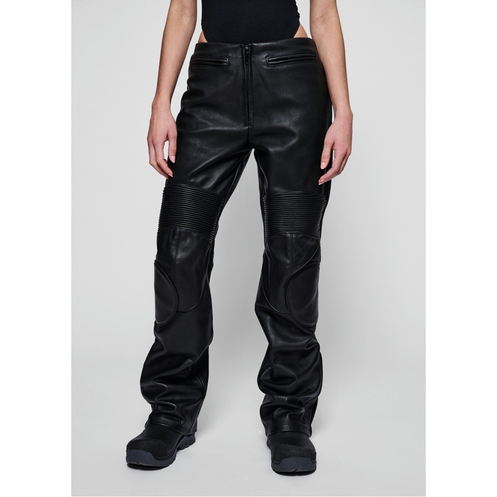 Vanson x Harley $895 WOMEN'S MOTO LEATHER TROUSERS 96343-24CW SIZE 2 NWT